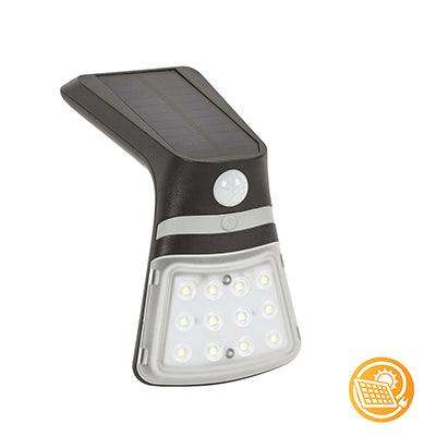 Solar Motion Sensor Led 1.5w W/Light Black