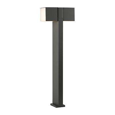 Cuba Outdoor 2 Lt Bollard Grey Led 2x12.2w 3000 K