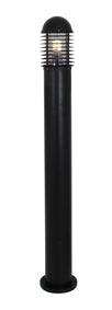 Lourve Narrow Bollard Black