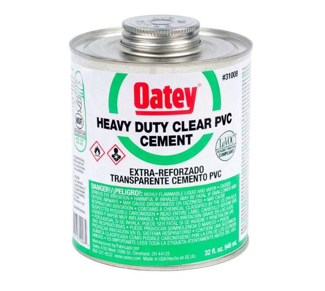 Heavy Duty Clear Pvc Cement Glue 118m L Sb 30850