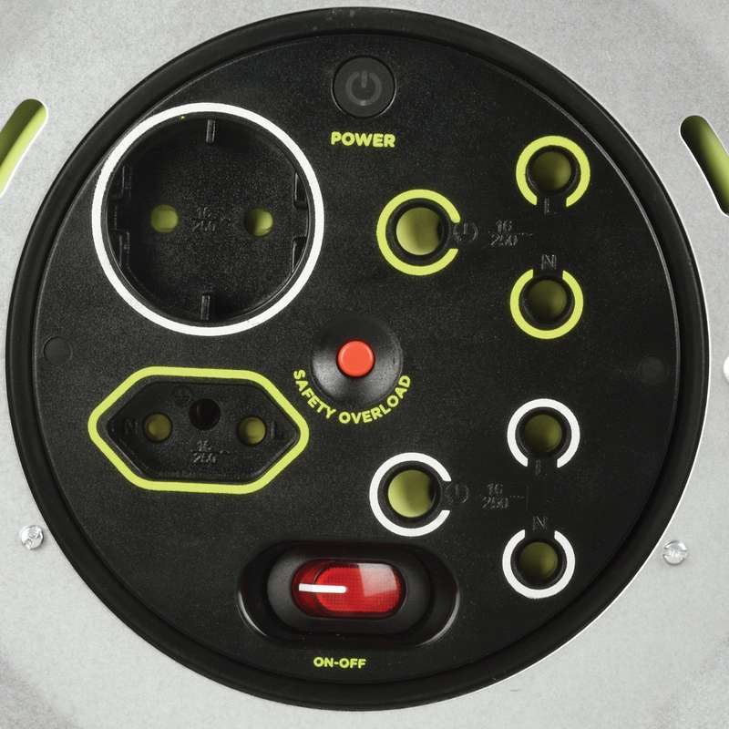Pro Xt 40m Heavy Duty Cable Reel 4 Socket With Switch