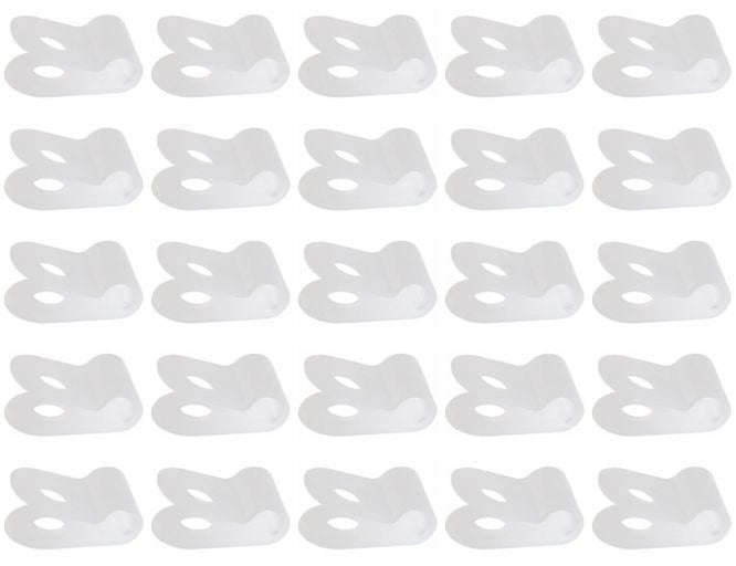 Clip P Type Plastic White 8.4mm 1 K/Bag Ec7.9