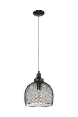 Straiton Pendant Black E27 1x60w