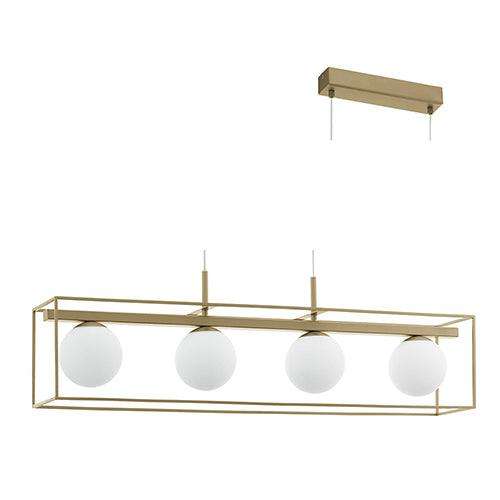 Vallaspra 4 Lt Pendant 910mm Champagne