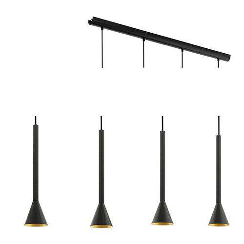 Cortaderas 4 Lt Pendant 975mm Black/Gold