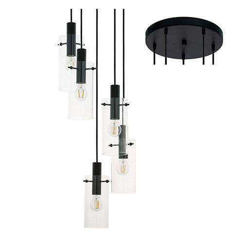 Montefino 5 Lt Pendant 350mm Black