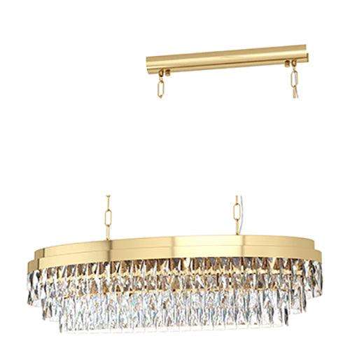 Valparaiso 10 Lt Pendant 905mm Gold/Crystal