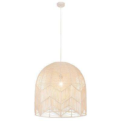 Toulon W 600 Pendant White Woven Rattan E27 1x60w