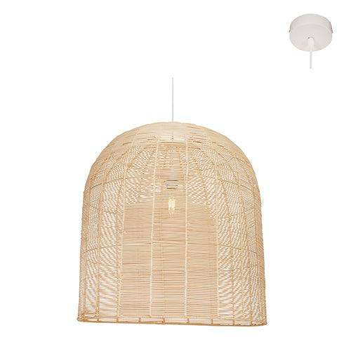 Tesse 420 Pendant Nature Woven Rattan E27 1x60w