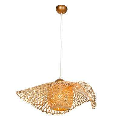 Cronus 650 Pendant Nature Woven Bamboo E27 1x60w