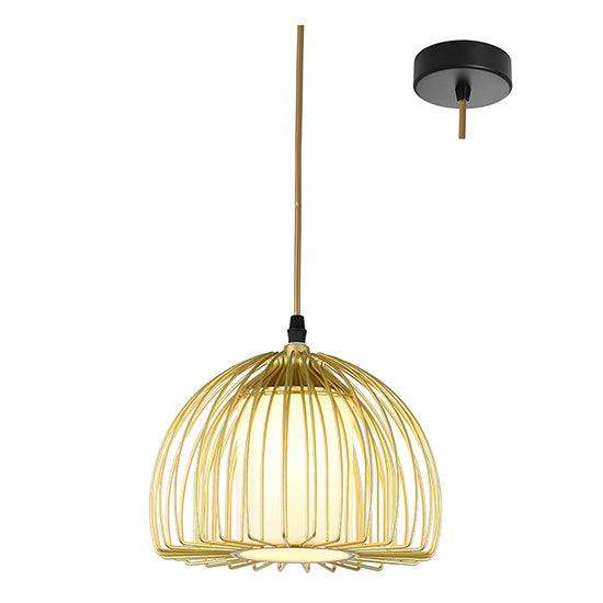 Sunbeam Small Pendant White/Gold E27 1x40w