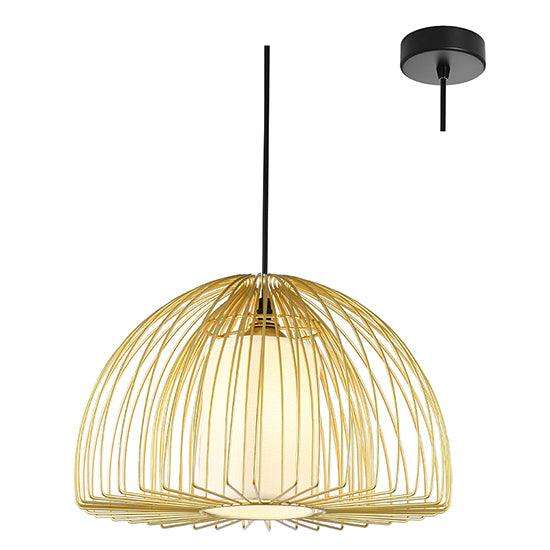 Sunbeam Large Pendant White & Gold E27 1x40w