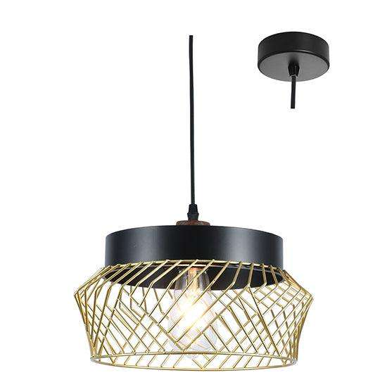 Drum Pendant Gold E27 1x40w