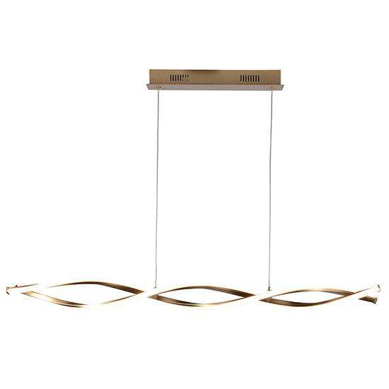 Cresting Wave Pendant Gold & White Led 24w 4000 K