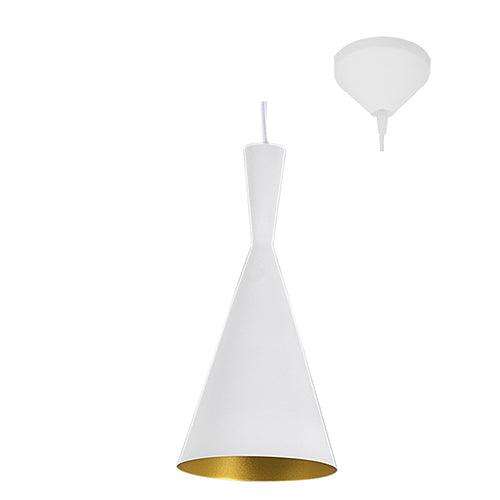 Industria Pendant 190mm White/Gold