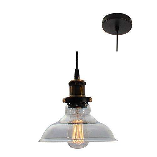 Farmhouse Pendant 200mm Clear Glass