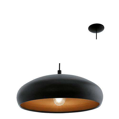Mogano1 Pendant 400mm Black/Copper