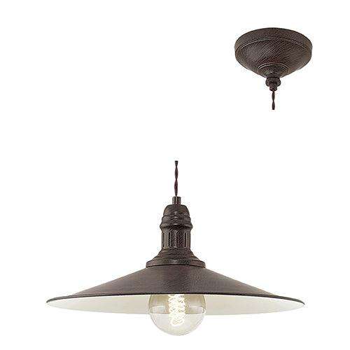 Stockbury 1 Lt Pendant 360mm Antique Brown