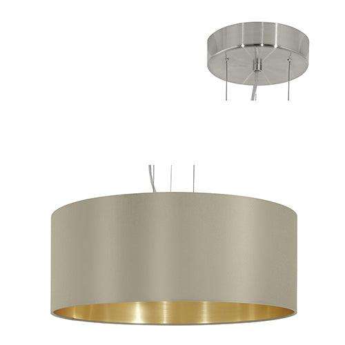 Maserlo Pendant 530mm Taupe/Gold