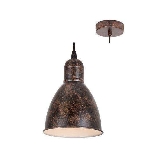 Priddy Pendant 155mm Copper/White