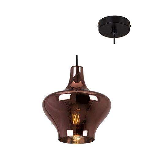 Larissa Pendant 200mm Transparent Copper