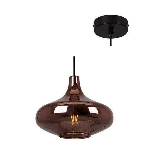 Larissa Pendant 280mm Transparent Copper