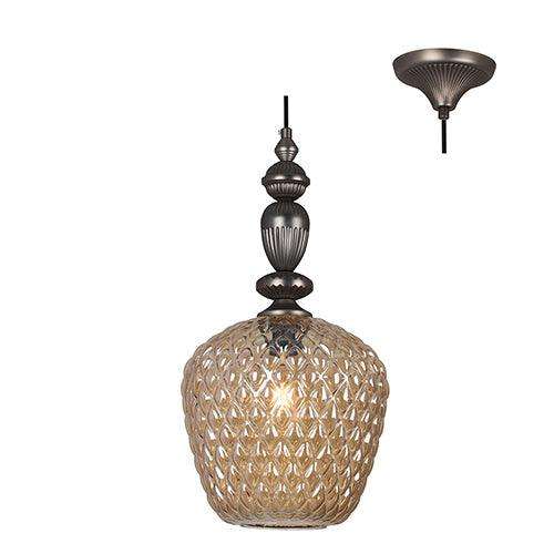 Lisbon Pendant 250mm Champagne Glass