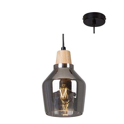 Tallinn Pendant 130mm Smokey Glass
