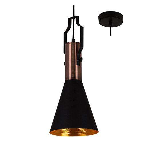 Eleanor Pendant 185mm Black/Gold