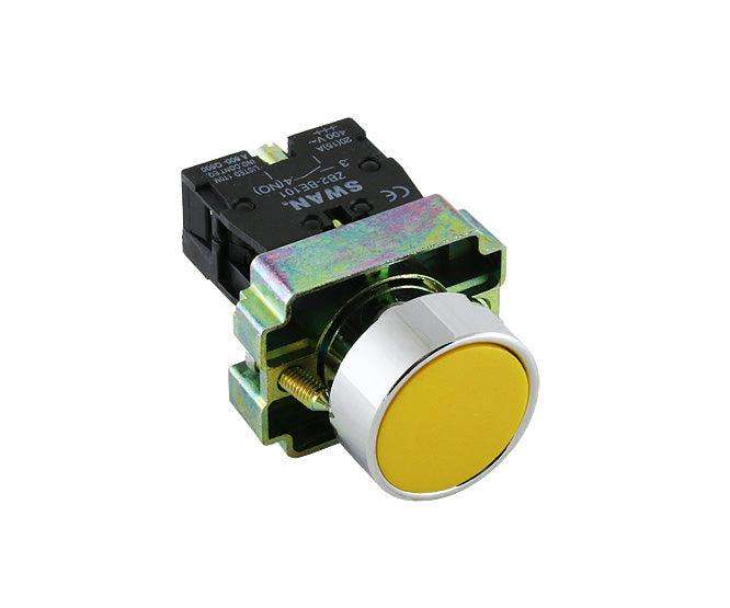 22mm Push Button Flush No Yellow Pb Adp2 Ba51
