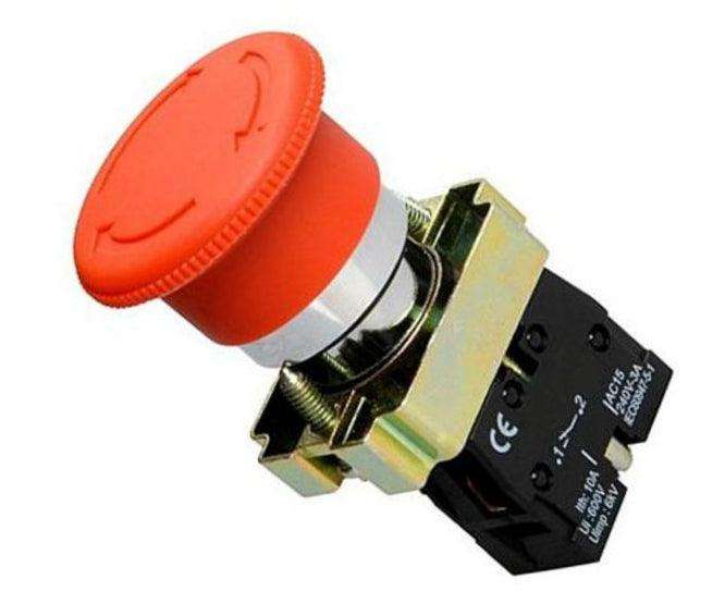 Emergency Stop Push Button Mushroom Nc 22mm Pb Adp2 Bs542