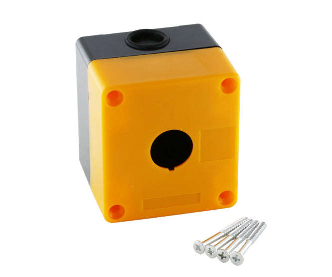 Push Button Enclosure 1 Hole Ip65 Plastic Yellow 22mm Pb Bx1 22 Y