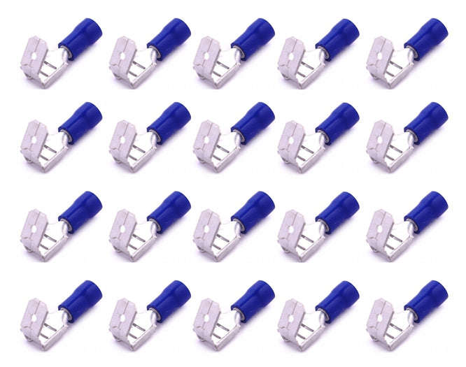 Piggyback Pre Insu Term 6.35mm Blue 500/Bag Pbdd2 250