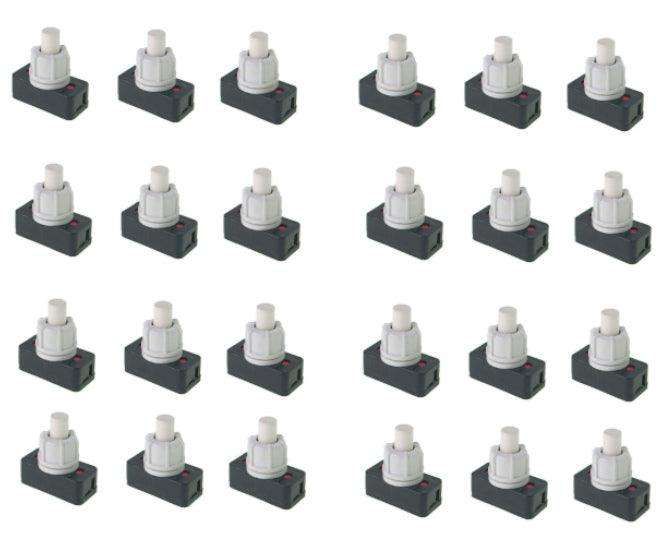 Bed Side Type Push Switch In Line 1 A 100/Bag Pbs 17 A 2