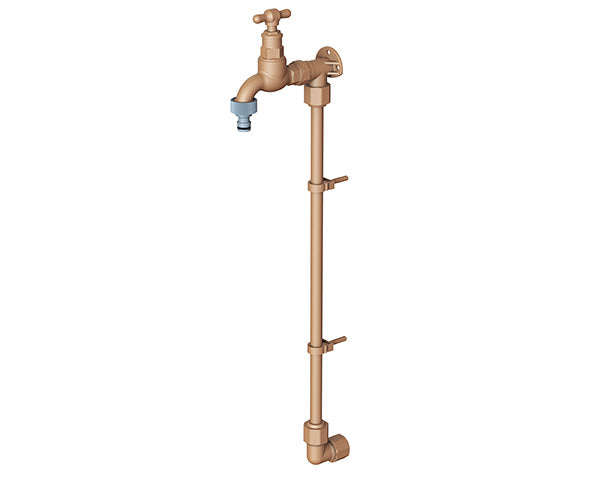 Pro Close Garden Tap 15 Mm With Stand Pipe Complete