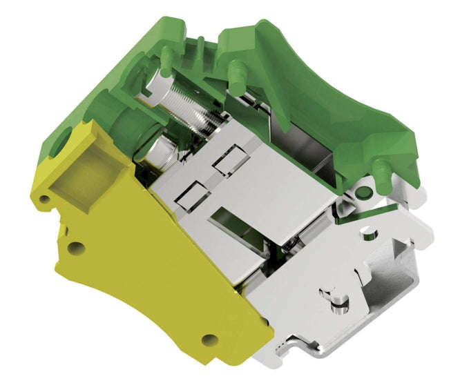 Earth Terminal Block Din Rail P=15.2 Pc35 Pe 01 P 1 Y 00 Ah