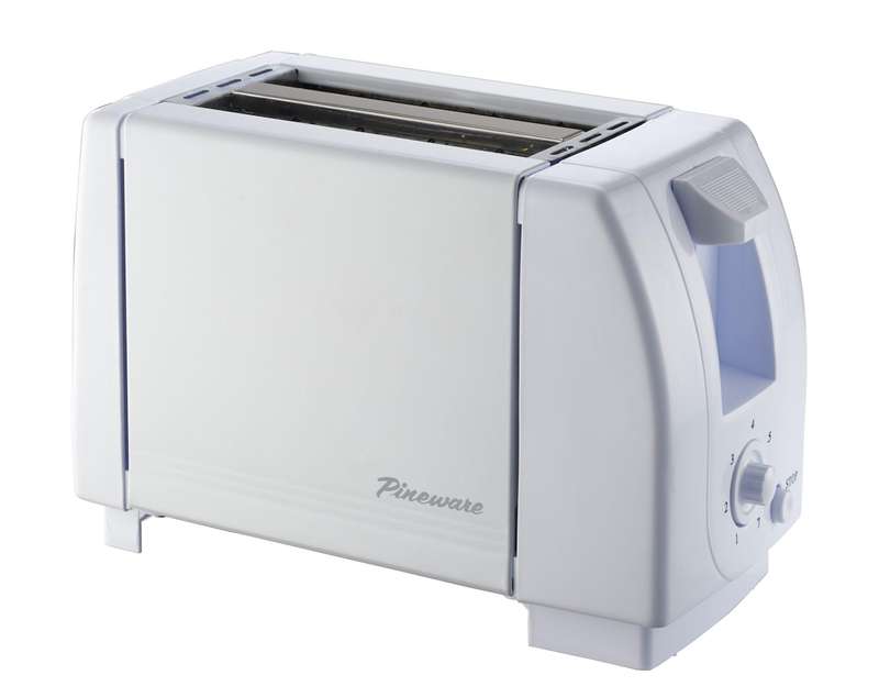 Pet201 White 2 Slice Toaster