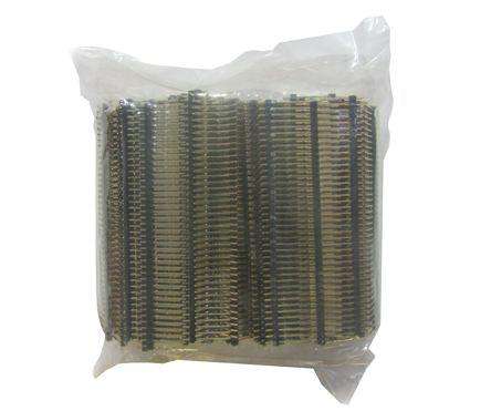 Header Sil Str 40 W 2.54 Th=12 Brass Plated Gold 200 P/Bag 2.54 1
