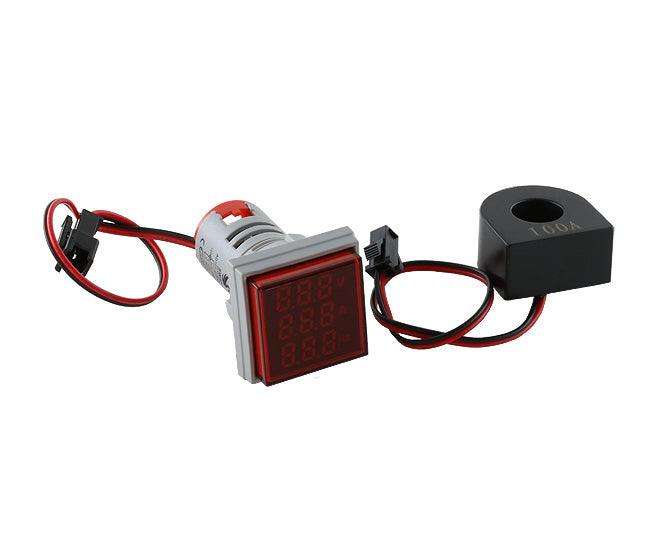 Panel Mount Red Indicator 22mm V+A+F Square Pl Ad101 22 Vahzs R