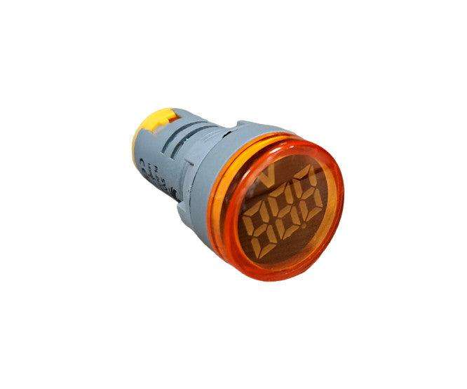 Voltmeter Pilot Light Round Yellow 5 60 Vdc Pl Dc5 60 V Y