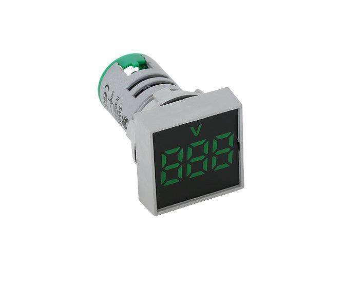 Voltmeter Pilot Light Square Green 15 500 Vac Pl Nd22 Sq 500 V G