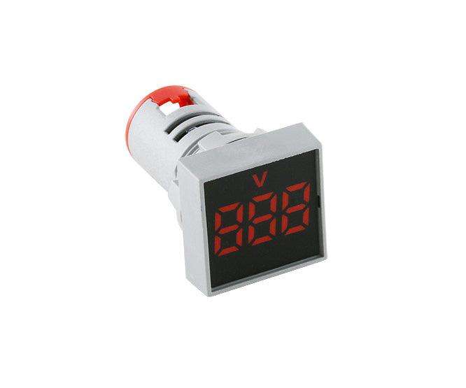 Voltmeter Pilot Light Square Red 15 500 Vac Pl Nd22 Sq 500 V R