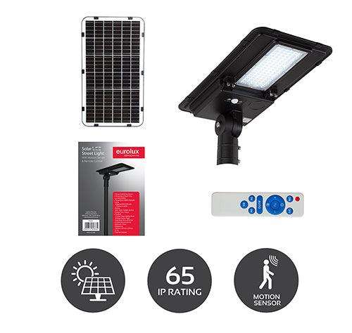 Solar Street Light & Sensor Led 6400lm 6000 K