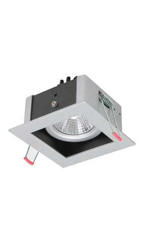 ***Xin Square Downlight Led 6.5w Silver 3000 K
