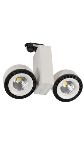 ***Xin Track Spot Led 2x25w White 4000 K 3 Circuit