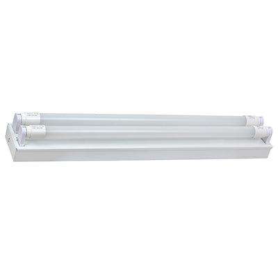 2 Ft T8 Open Channel Wired For 2x9w Led G13 4000 K
