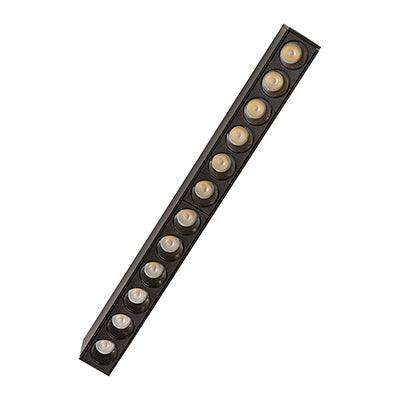 Magnetic Track Spotlight Led 12x1w Black 3000 K Dimmable
