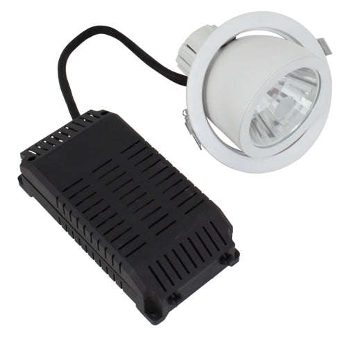 ***Small Round White Alu Tilt Downlight