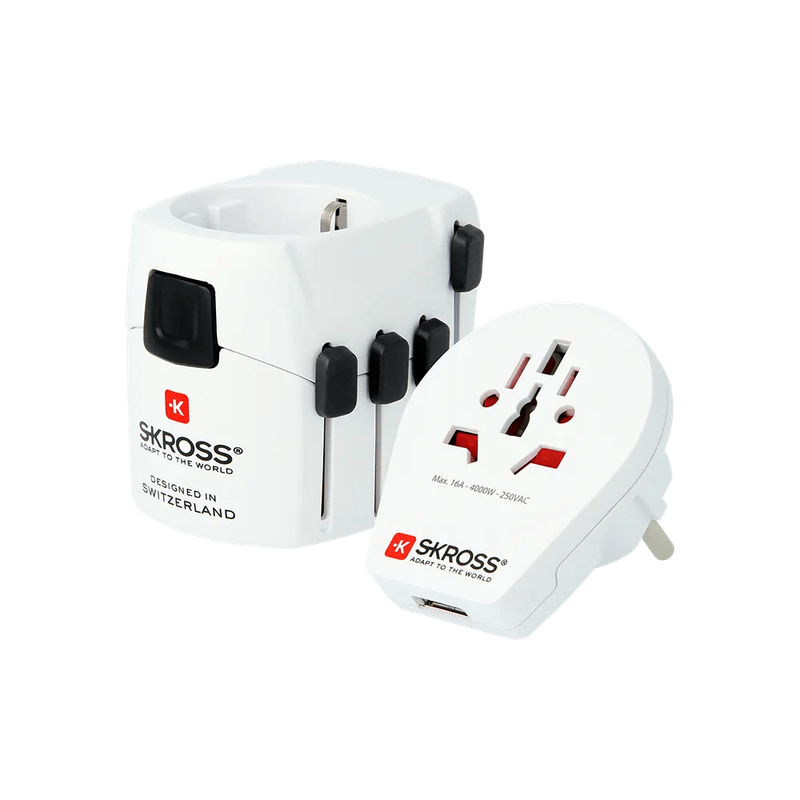 SKROSS - PRO World & USB (7A) Universal Travel Adapter