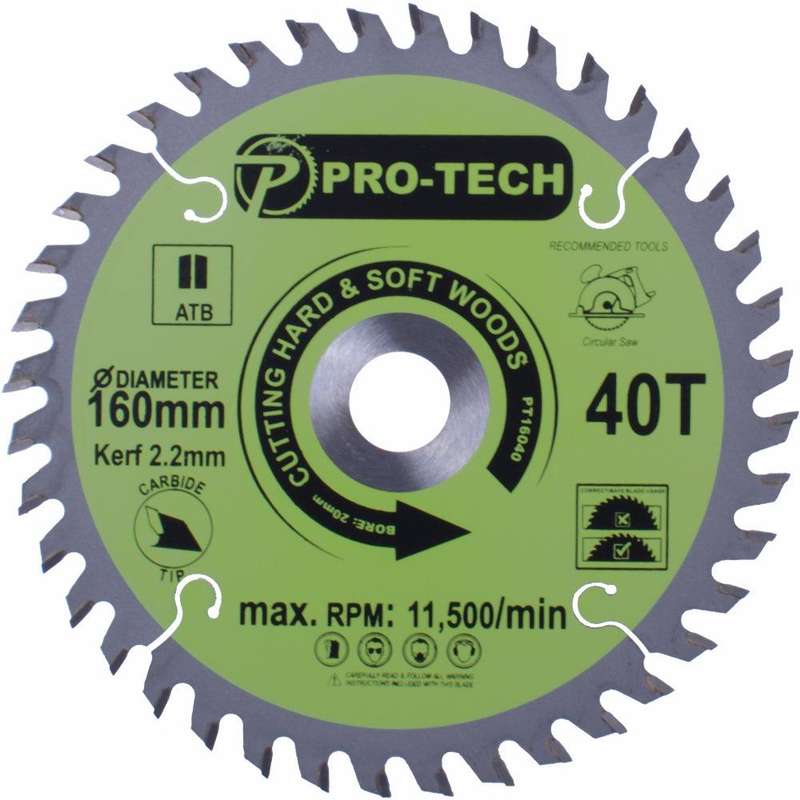 Saw Blade Tct 160 X 2.2 X 20 X 40 T Wood Prof.